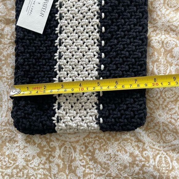 NWT The Gabby macrame bag with wood handle by Laude The Label - Picture 9 of 9